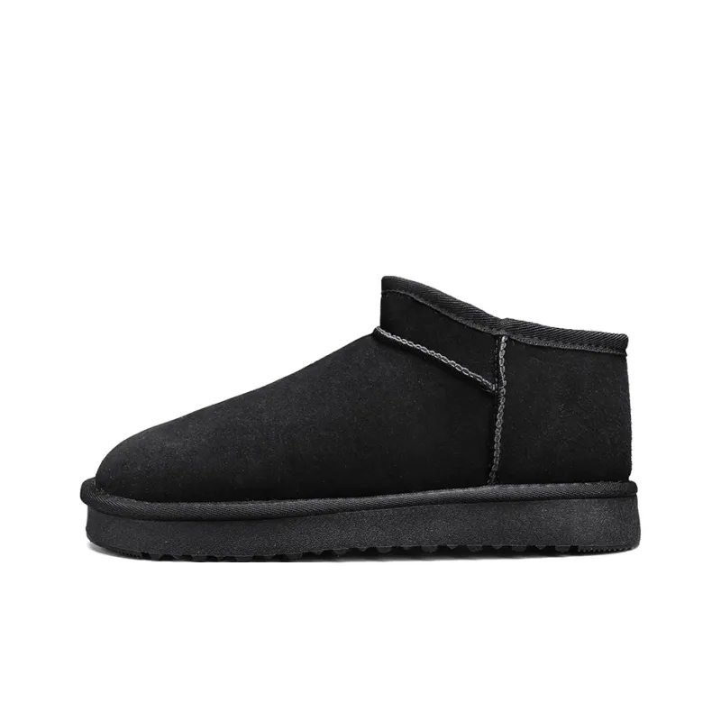 MEXICAN Warm Wear Resistant Slip Resistant Short Snow Boots Men's-0