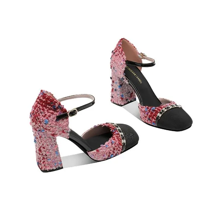 Princess & Isabel Chunky Heel High Heels 8.5cm Women's-2