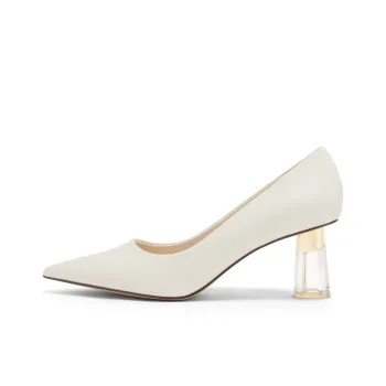 CHARLES&KEITH High Heels Women's Chalk White/BLUSH Light Red/Black