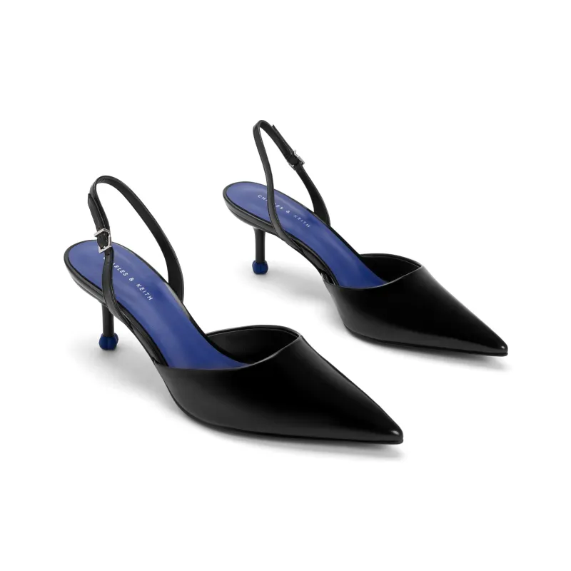 CHARLES&KEITH High Heels Women's White/Purple, Purple/Black-8