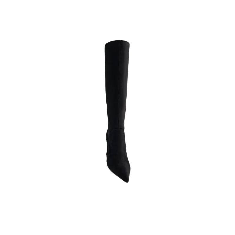 ZARA Knee high Boots 9.5cm Women's Black-1