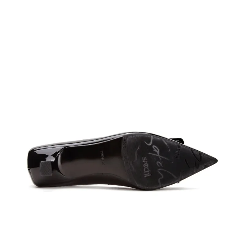 Satchi Slim Heel High Heels 5cm Women's Black-5