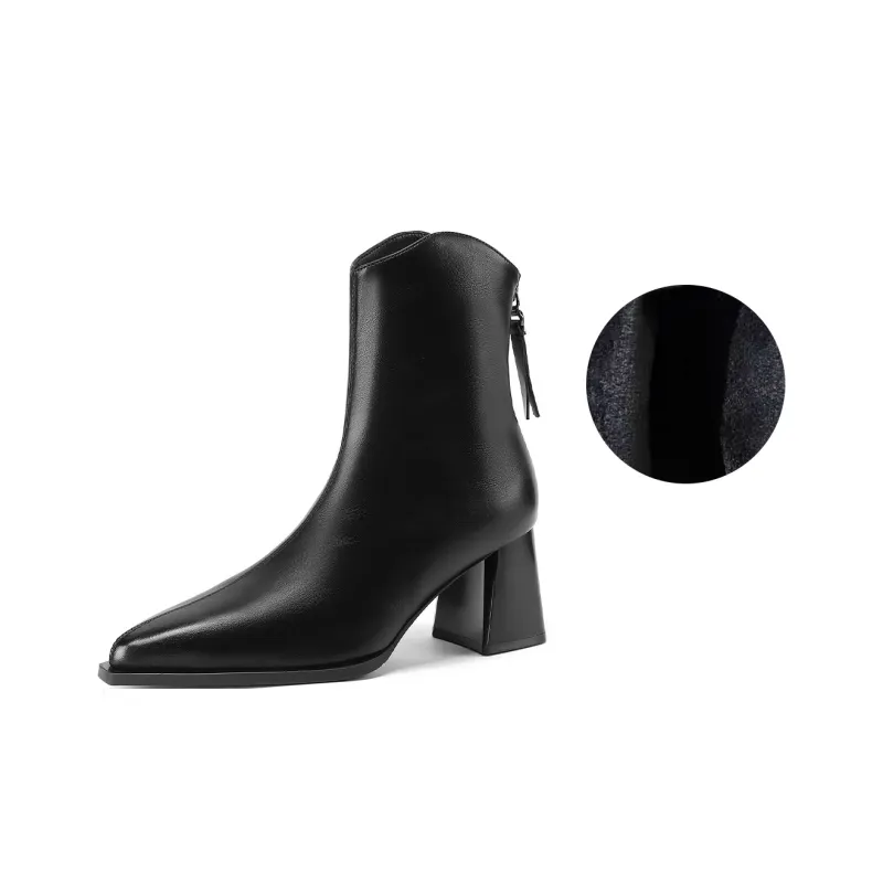 Mulinsen Ankle Boots Approx. 6.3cm Women's-7