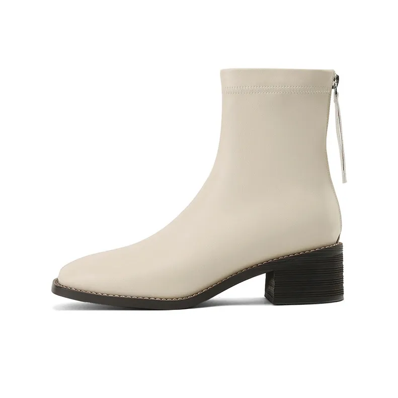 JOSINY Ankle Boots Women's Ecru-1