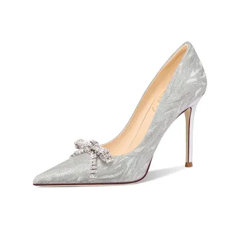 Holy Rose Slim Heel High Heels Women's Silver