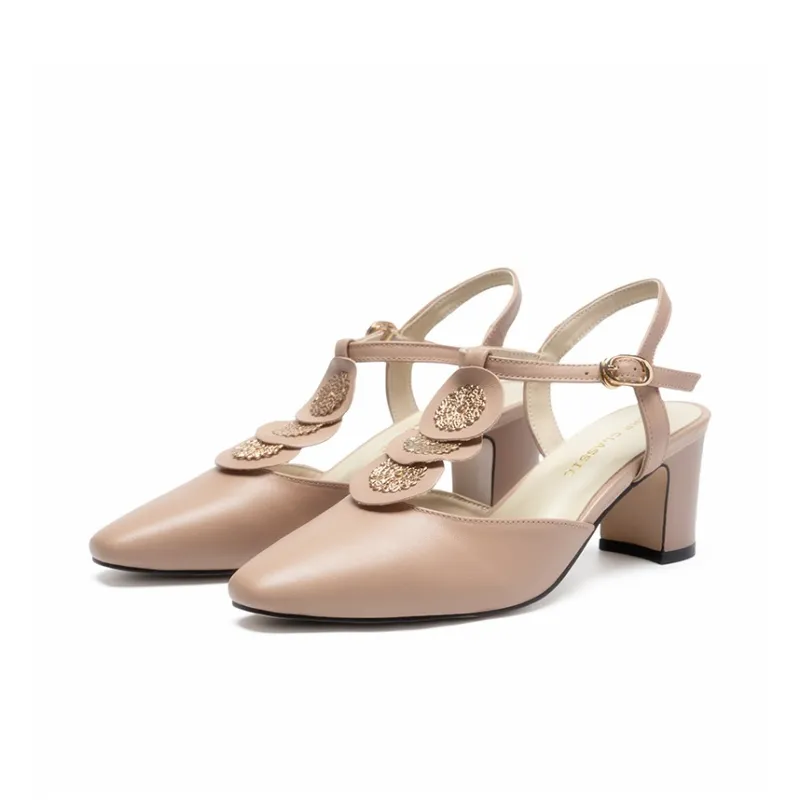 ZHR Chunky Heel High Heels 6cm Women's-18