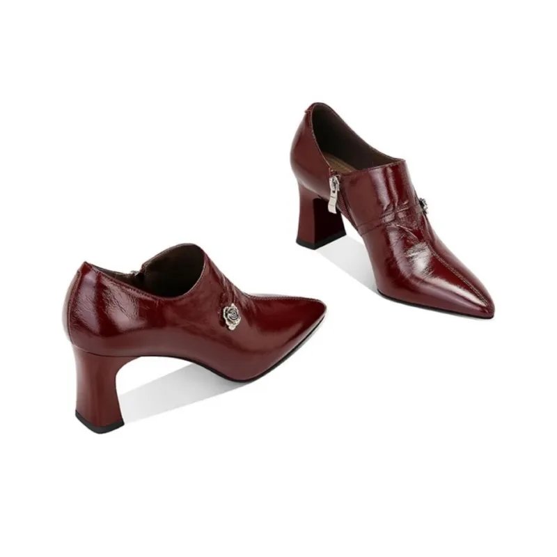 JESSICA SOPHIA Chunky Heel High Heels 6cm Women's-3