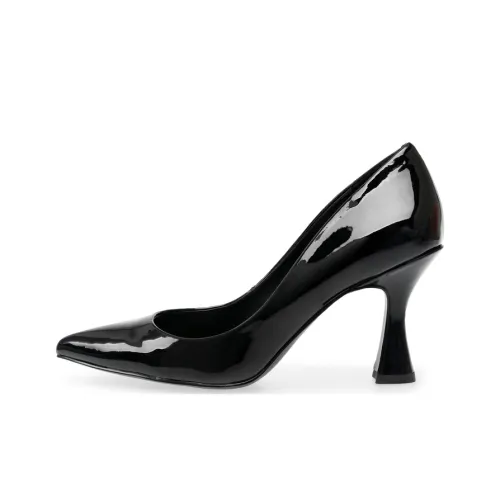 STEVE MADDEN High Heels Women's Black/Camel/Red