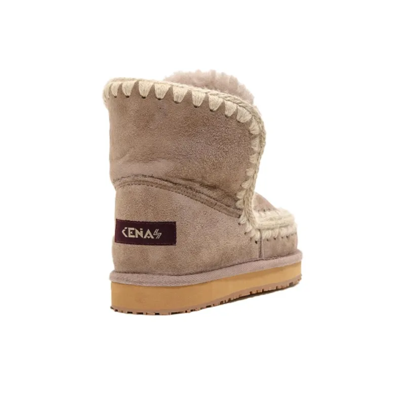 K.D.KENAZ Warm Coverage Snow Boots Women's Brown-4