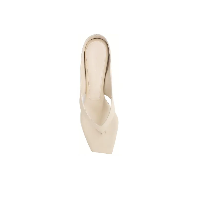 STUDIO AMELIA Flip Flops 5cm Women's Beige-3