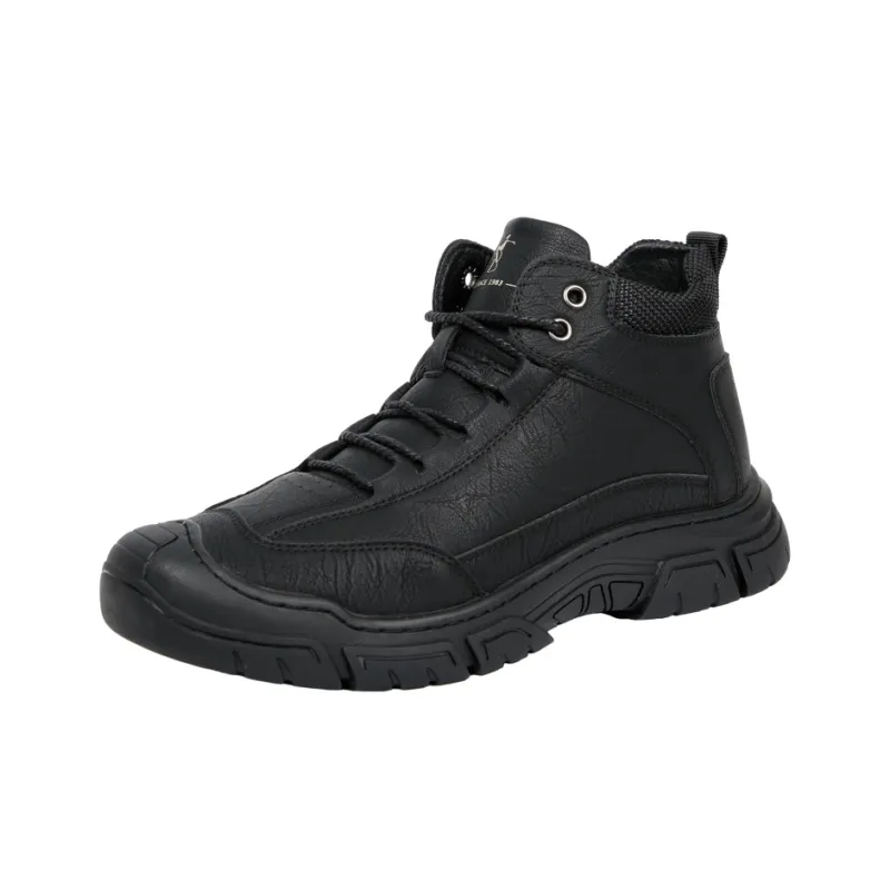 Wit Ankle Boots Men Black-1