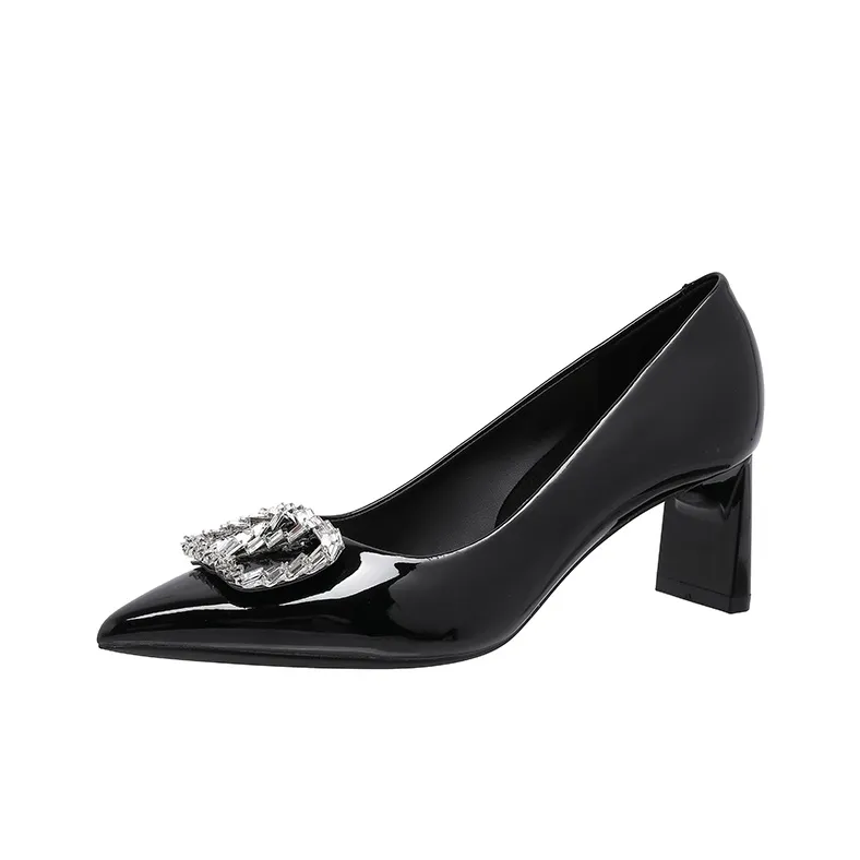 Zubumei Chunky Heel High Heels 6CM Women's-0