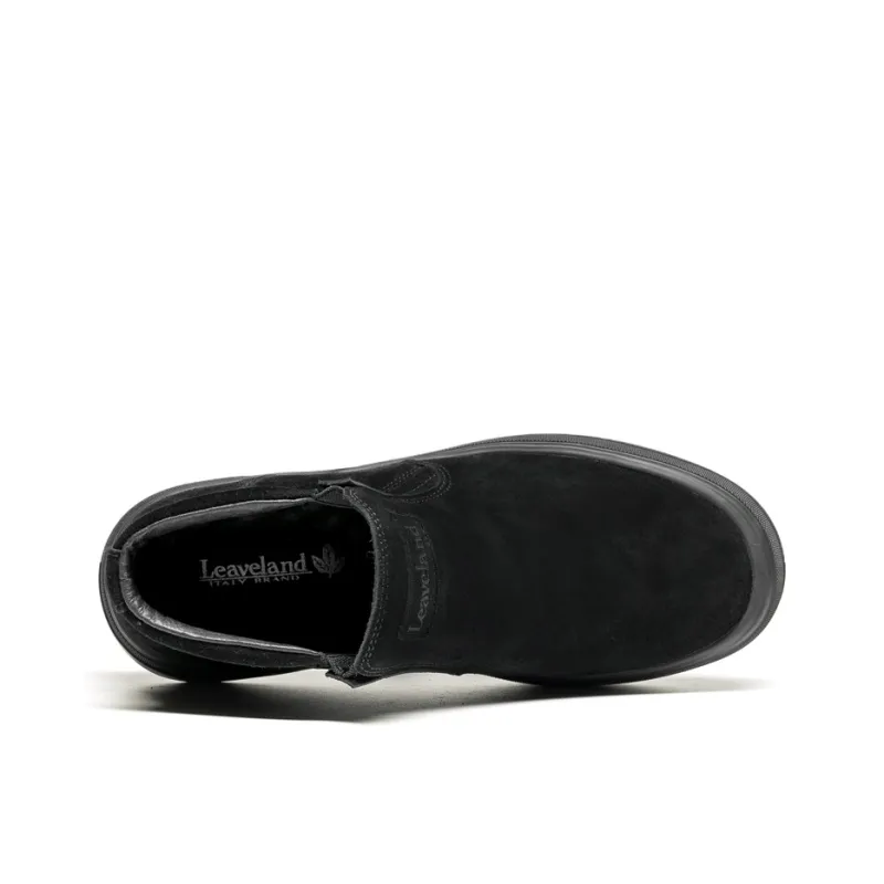LEAVELAND Ankle Boots Men Black/Khaki-3