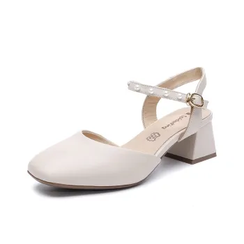 Spider King Block Heel High Heels 4cm Women's