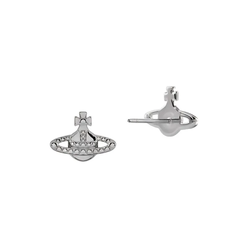 Vivienne Westwood Brass Stud Earrings Women's Silver-1