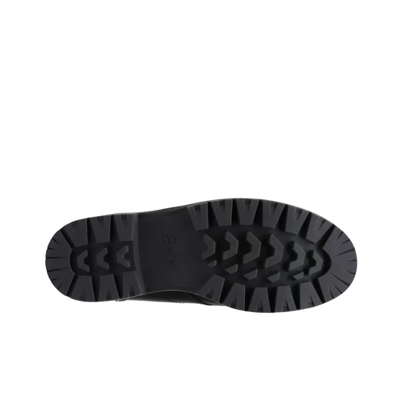 Clarks Losdale Collection Short Mid Calf Martin Boot Men's Black-4