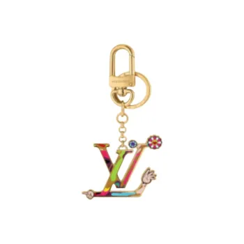 LOUIS VUITTON Lv X Tm Lv Iconic Superflat Key Holder