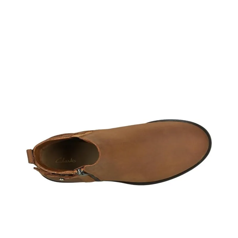 Clarks Memi Lo Ankle Boots 3cm Women's Brown-4