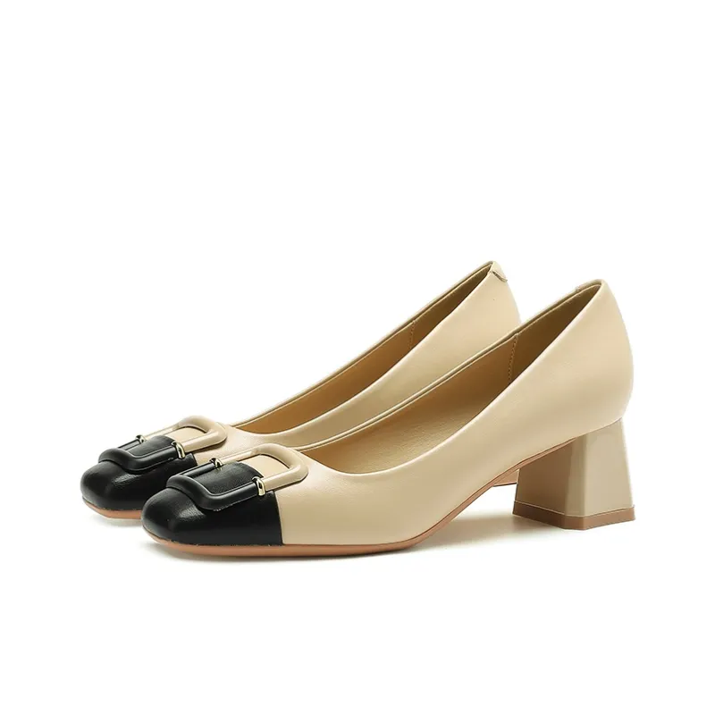 Zubumei Chunky Heel High Heels 5CM Women's-8