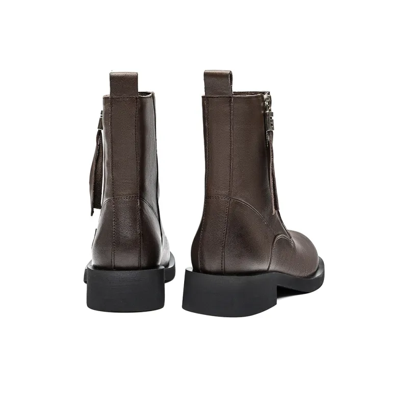 EBLAN Ankle Boots Women's Brown-4
