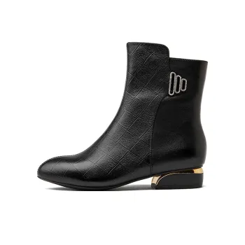Rich Birds Ankle Boots 3CM Women's Black
