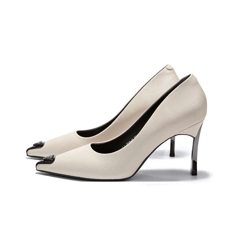 La Chapelle High Heels Women's Black/Beige/Green-11