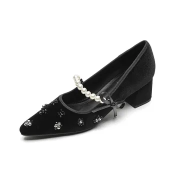 Echo&yolo Chunky Heel High Heels 5cm Women's
