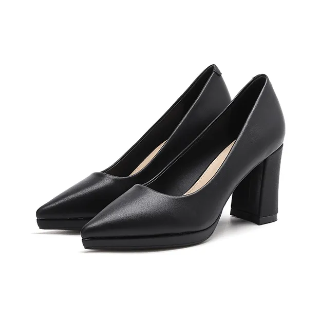 Zubumei Chunky Heel High Heels 8cm Women's-1