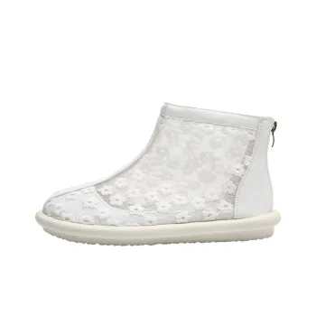 Bull charm Ankle Boots Women's White/Apricot