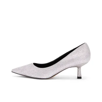 CHARLES&KEITH Small Ck Slim Heel High Heels 5.8cm Women's Silver