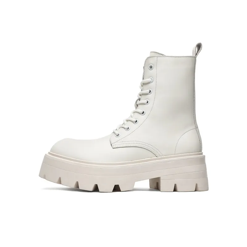V05 Paris Platform Derby Martin Boots, Unisex Ankle Boots, British Style Big Head Biker Boots, Western High Top Shoes-20