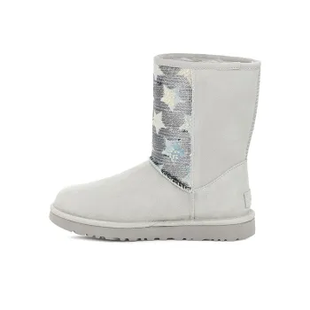 UGG Star Snow Boots Gray White Women's