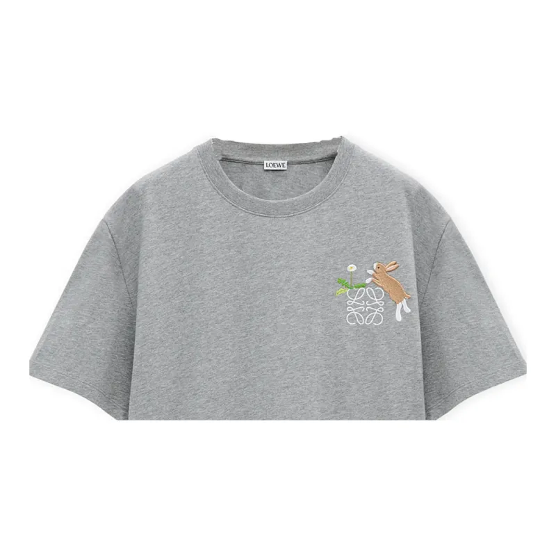 LOEWE x Suna Fujita SS25 T-Shirt Men's Gray-5