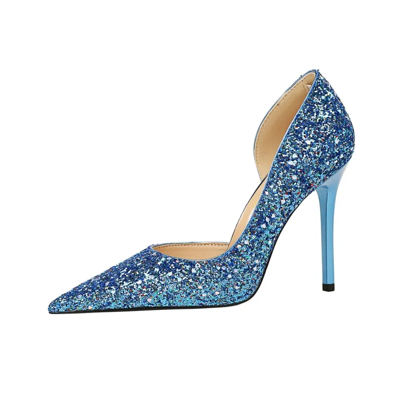 QITUMAUL Slim Heel High Heels 10.5cm Women's-18