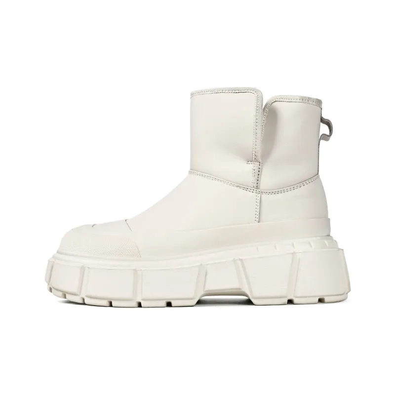 CAMEIDO Snow Boots Women's Beige/Black-0