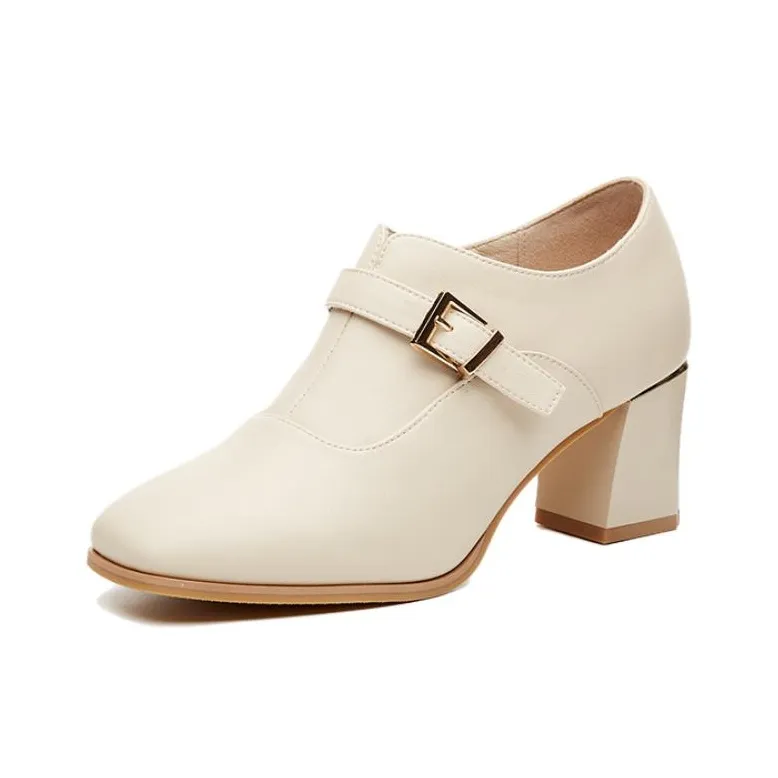 DAPHNE Chunky Heel High Heels 6.5cm Women's-2