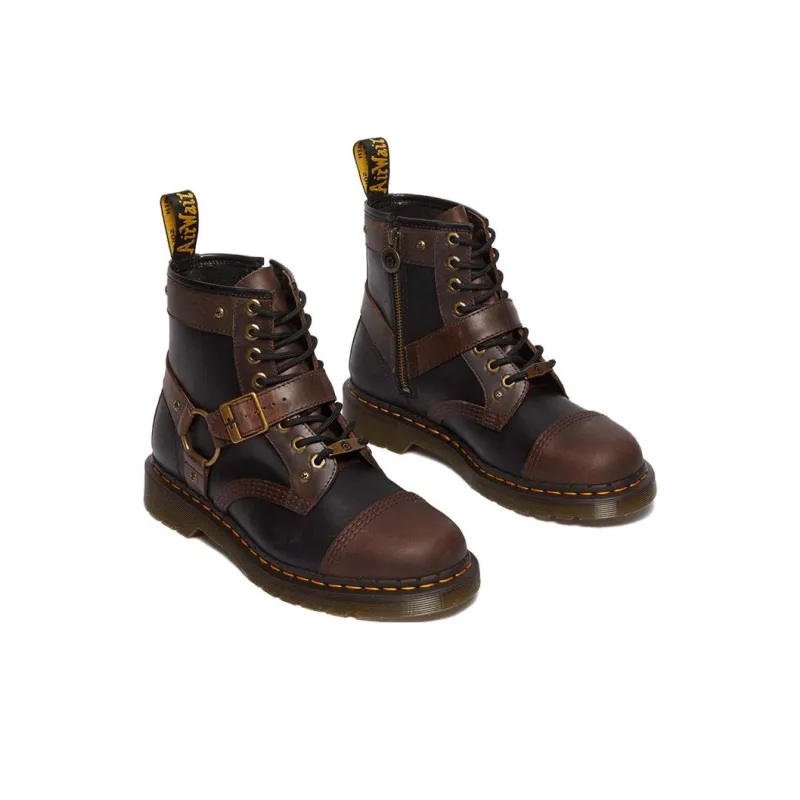 WARNER BROS. x Dr.Martens 1460 HARNESS WB100 Short Martin Boot 3cm Men's Brown Black-2