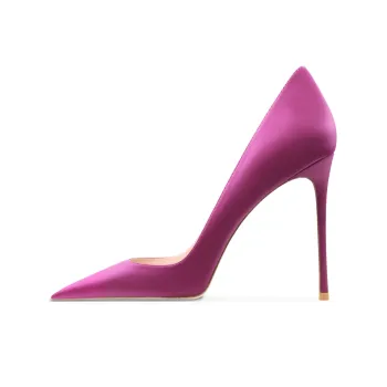 Ganxiaojie Slim Heel High Heels Women's Rose Red
