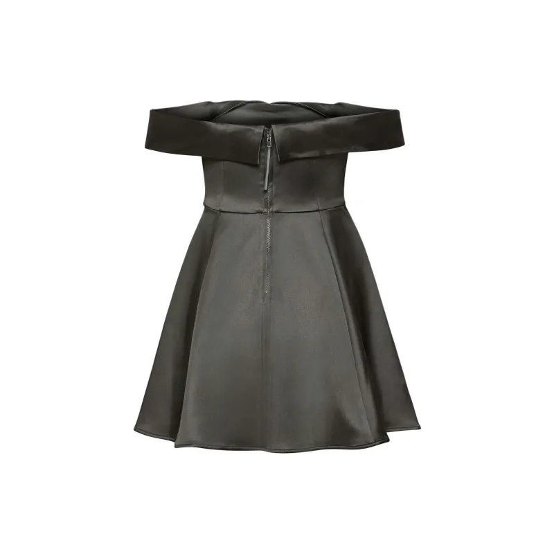 ARITZIA FW24 Ten Aphrodite Satin Dress Sleeveless Dress Women's Coal Grey/Coal Gray-1