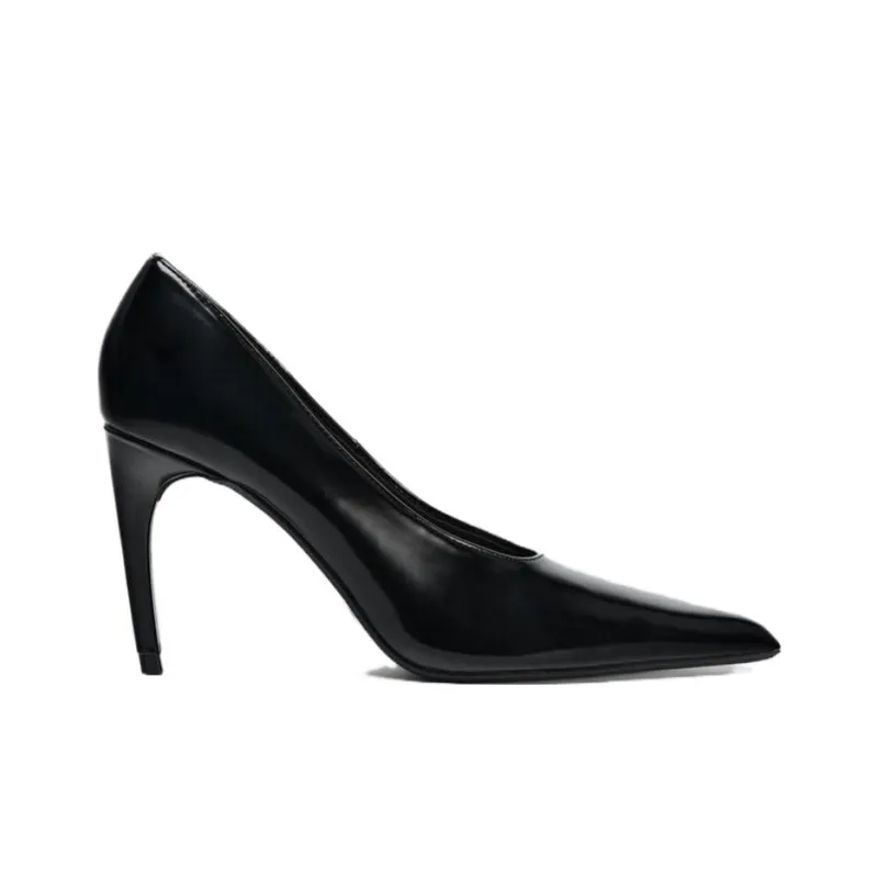 ZARA Slim Heel High Heels 9cm Women's Black-1