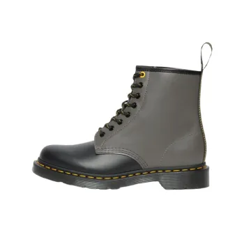 Dr.Martens 1460 Smooth Clash Leather Lace Up Boots 'Grey Black'