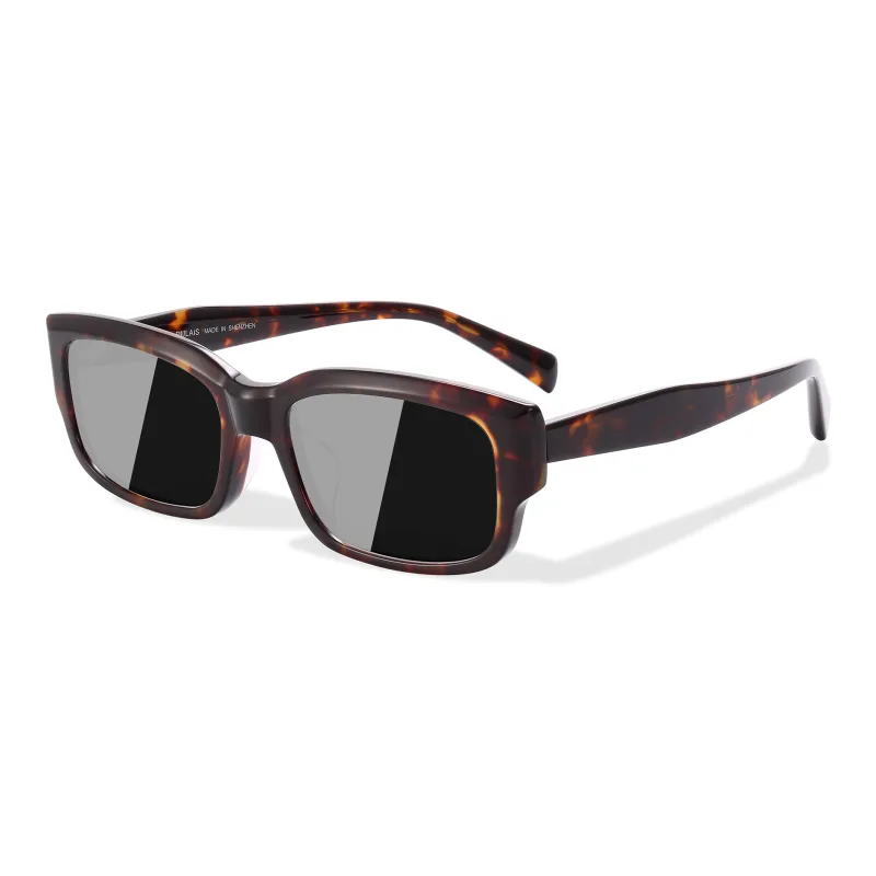 PULAIS Plate Frame Square Sunglasses Men's-8