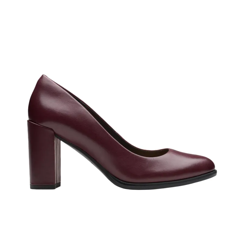 Clarks High Heels Women's Burgundy-1