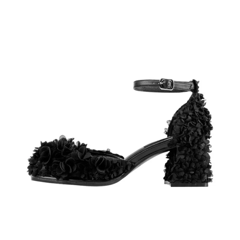 Wonderful Couple Chunky Heel High Heels 6cm Women's-0