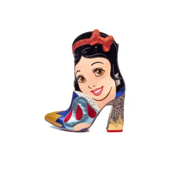 Disney x IRREGULAR CHOICE Still The Fairest Ankle Boots Women's Black Blue Gold