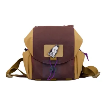 HELIUYUZHOU Nylon Backpack Small Size Unisex Dark Purple Kitten