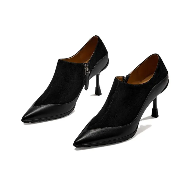 ELLE High Heels Women's Black/Brown-2