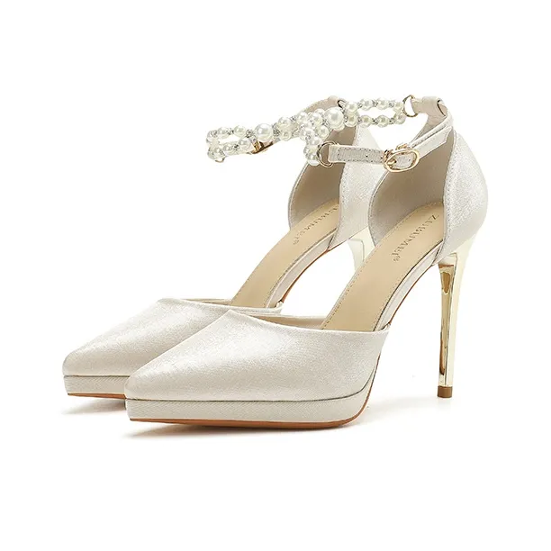 Zubumei Slim Heel High Heels 10cm Women's-1
