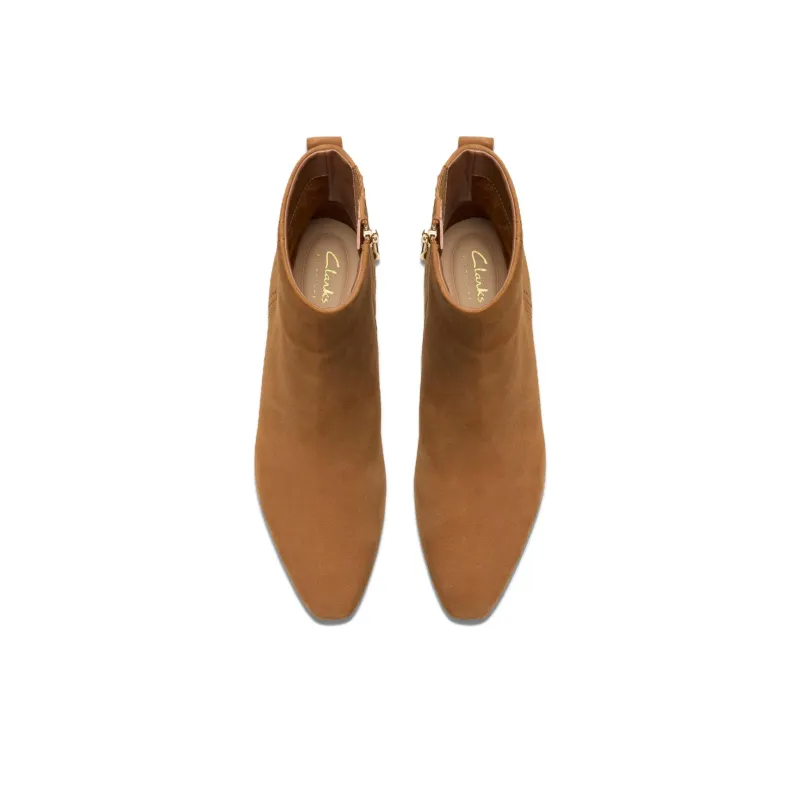 Clarks Edina Up Ankle Boots Women's Brown-4