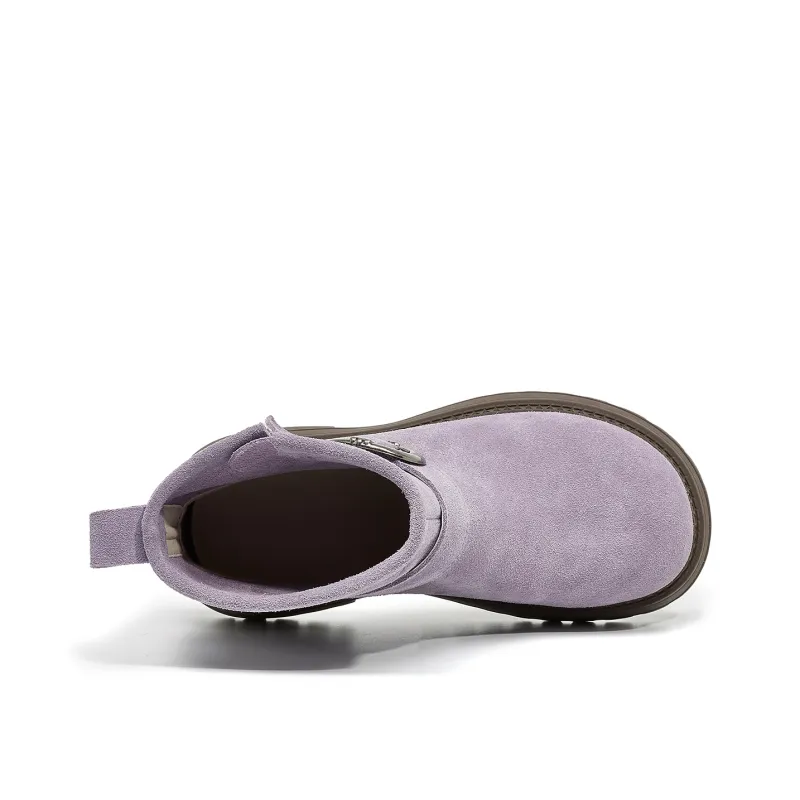OULISASI Ankle Boots Women's Ecru/Khaki/Mocha/Purple/Umber-12